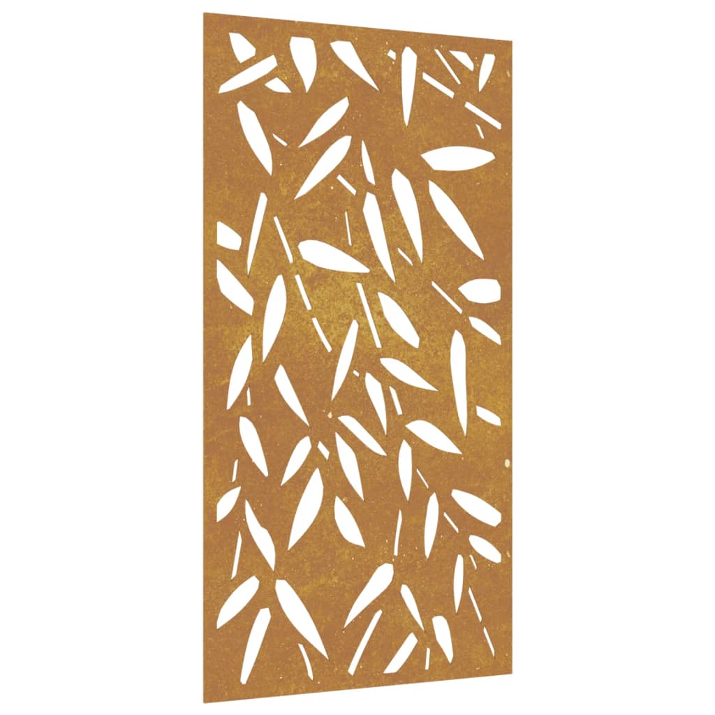 Vidaxl Decorazione da parete Giardino BAMO BOOL Design 105x55 cm Cortenstaal