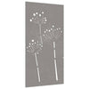 Vidaxl Decoración de la pared Garden Flower Design 105x55 cm Cortenstaal