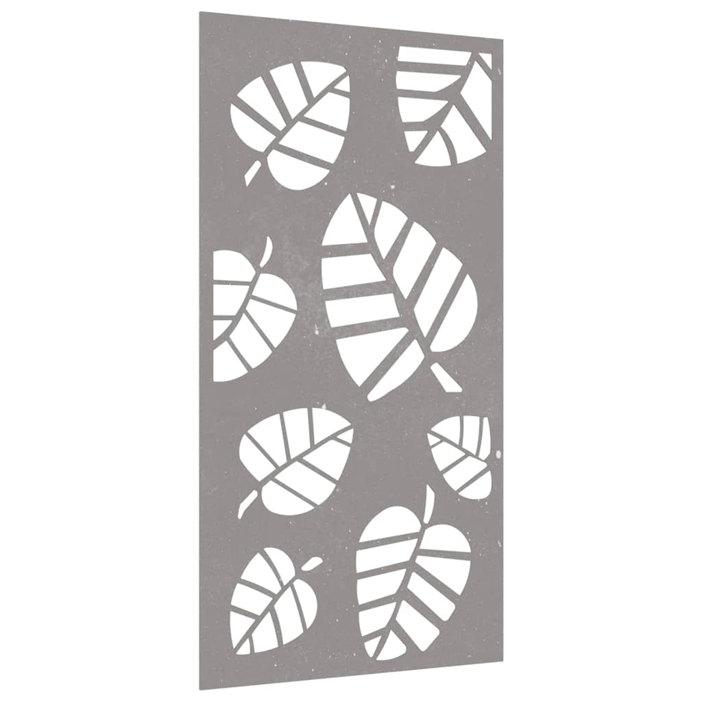 Vidaxl Decoración de paredes de jardín de hojas de jardín 105x55 cm Cortenstaal