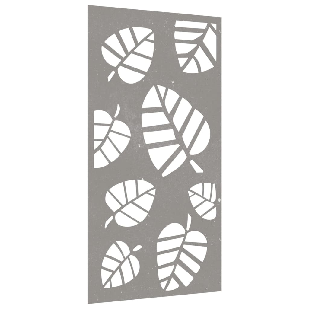 Vidaxl Decorazione murale Design delle foglie da giardino 105x55 cm Cortenstaal