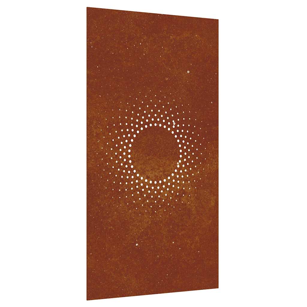 Vidaxl Decoración de pared Garden Sun Sports 105x55 cm Corten Steel