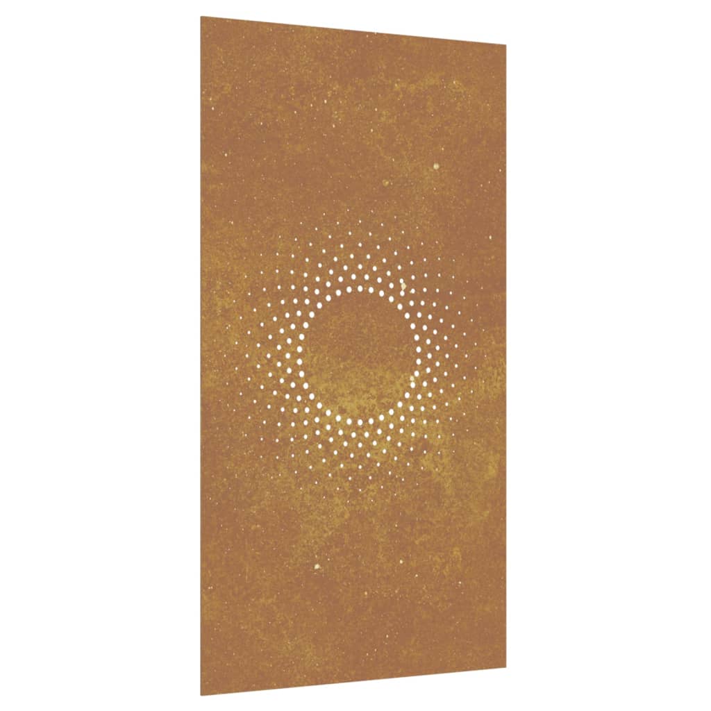 Vidaxl Decoración de pared Garden Sun Sports 105x55 cm Corten Steel