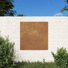 Vidaxl Decoración de la pared Garden Sun Sport 55x55 cm Cortenstaal