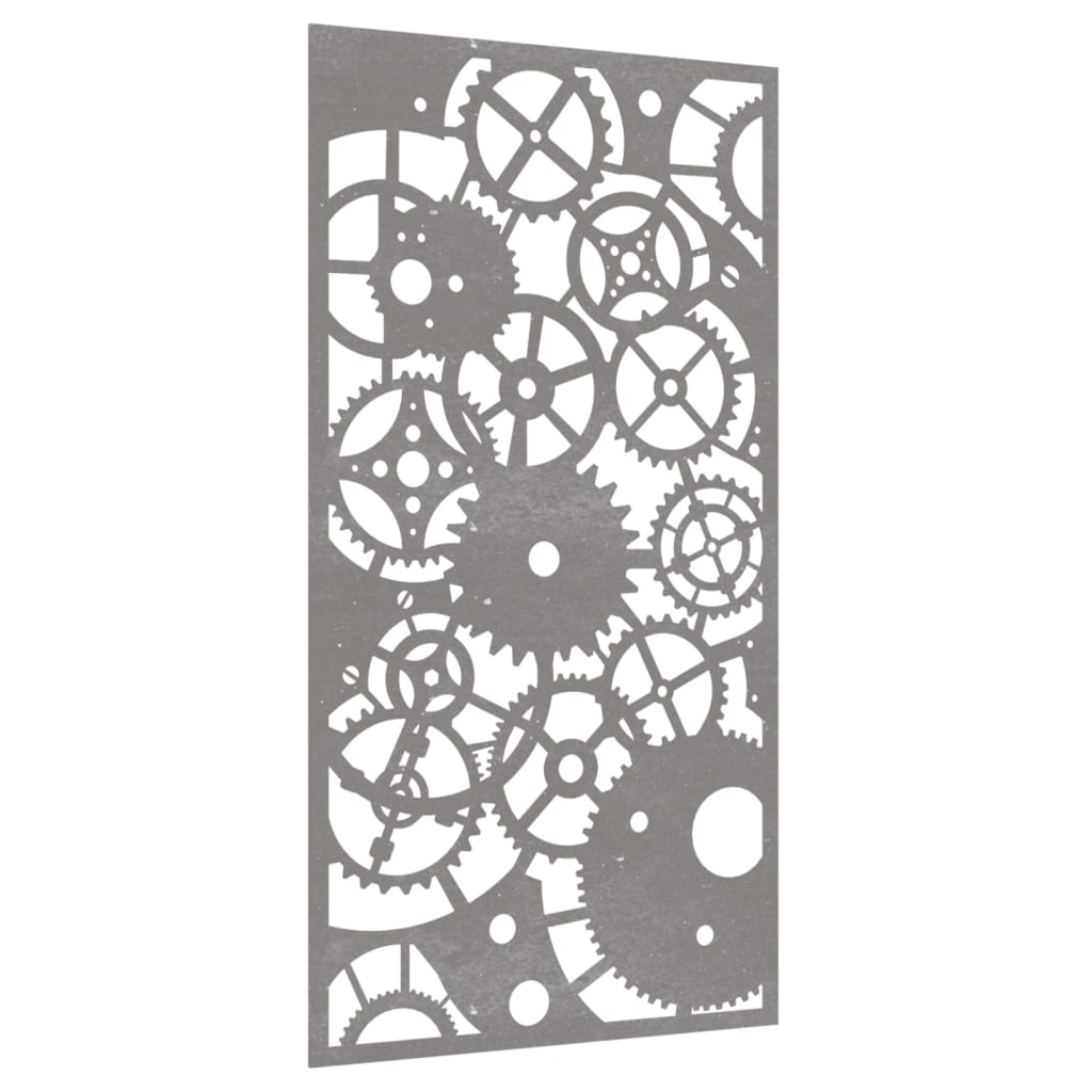 Vidaxl Decorazione da parete Design per ingranaggi da giardino 105x55 cm acciaio corn