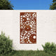 Vidaxl Decorazione da parete Design per ingranaggi da giardino 105x55 cm acciaio corn
