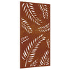 Vidaxl Decoración de paredes de jardín de hojas de jardín 105x55 cm Cortenstaal