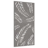 Vidaxl Decoración de paredes de jardín de hojas de jardín 105x55 cm Cortenstaal