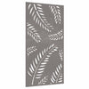 Vidaxl Decoración de paredes de jardín de hojas de jardín 105x55 cm Cortenstaal