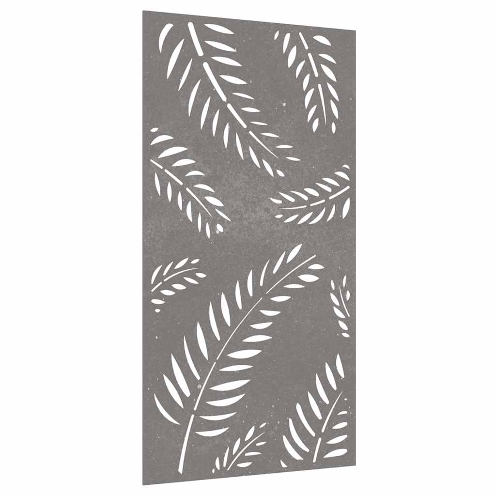 Vidaxl Decoración de paredes de jardín de hojas de jardín 105x55 cm Cortenstaal