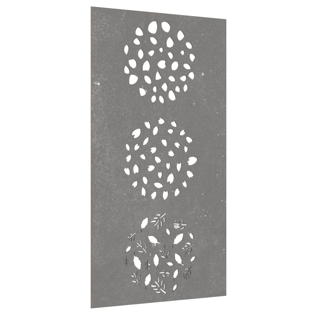 Vidaxl Decoración de paredes de jardín de hojas de jardín 105x55 cm Cortenstaal