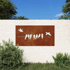 Vidaxl wanddecoratie tuin vogelontwerp 105x55 cm cortenstaal