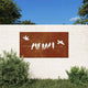 VidaXL decoración de pared jardín diseño pájaro 105x55 cm acero corten