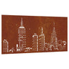 Vidaxl Decoración de la pared Garden Skyline Design 105x55 cm Cortenstaal