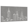 Vidaxl Decoración de la pared Garden Skyline Design 105x55 cm Cortenstaal