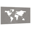 Vidaxl Decorazione murale Design della mappa del mondo 105x55 cm Cortenstaal