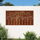 Vidaxl Decorazione murale Design fiore da giardino 105x55 cm Cortenstaal