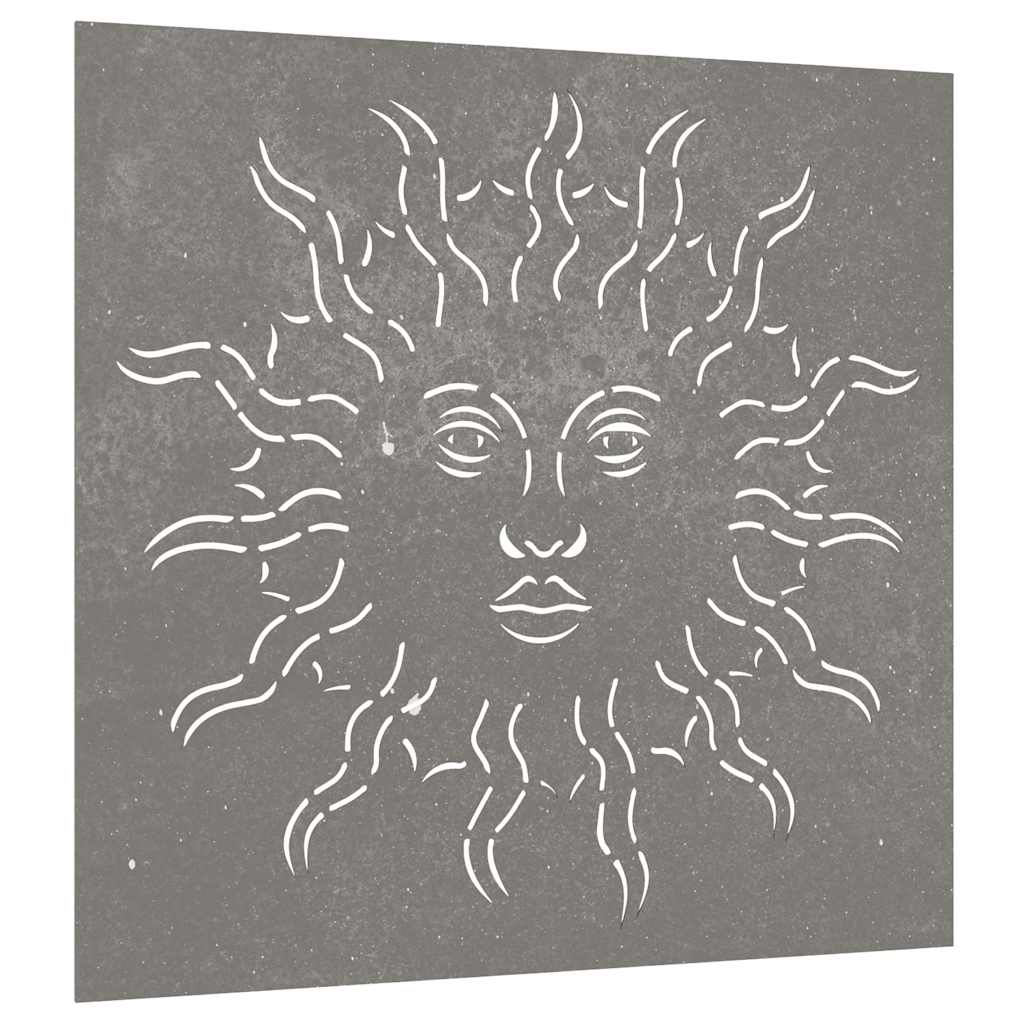 Vidaxl Decorazione da parete Garden Sun Sport 55x55 cm Cortenstaal