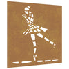 Vidaxl Decoración de la pared Garden Ballet Dancer Bailer Diseño 55x55 cm Corten Steel