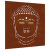 Vidaxl Decorazione murale giardino Buddhahoofd Design 55x55 cm Cortenstaal
