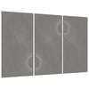 Vidaxl Jardín de decoración de pared 3 st Sun Diseño 105x55 cm Cortenstaal