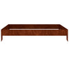 Plantador Vidaxl recaudado 100x100x18.5 cm Cortenstaal