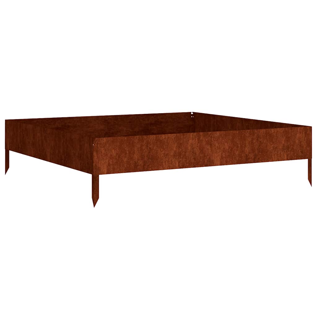 Vidaxl fioriera raccolta 100x100x26 cm Cortenstaal