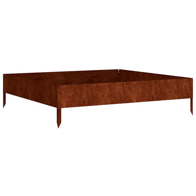 Vidaxl fioriera raccolta 100x100x26 cm Cortenstaal