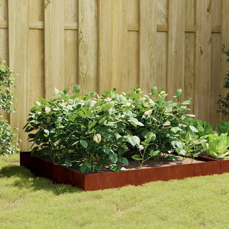 Vidaxl fioriera raccolta 100x100x26 cm Cortenstaal