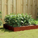Vidaxl plantenbak verhoogd 100x100x33,5 cm cortenstaal