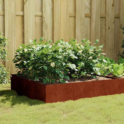 Vidaxl fioriera raccolta 100x100x41 cm Cortenstaal