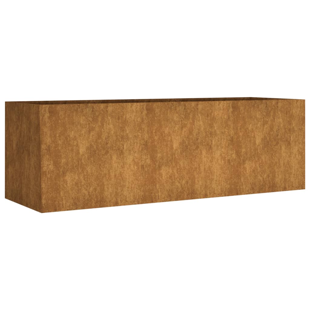 Plantador Vidaxl elevado 120x40x40 cm Corten Steel