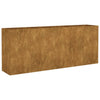 Vidaxl Planter elevado 200x40x80 cm Corten Steel