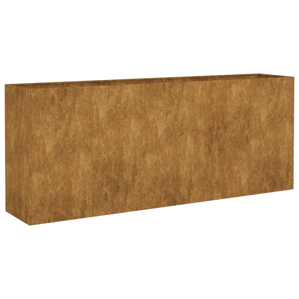 Vidaxl Planter elevado 200x40x80 cm Corten Steel