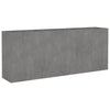 Vidaxl Planter elevado 200x40x80 cm Corten Steel