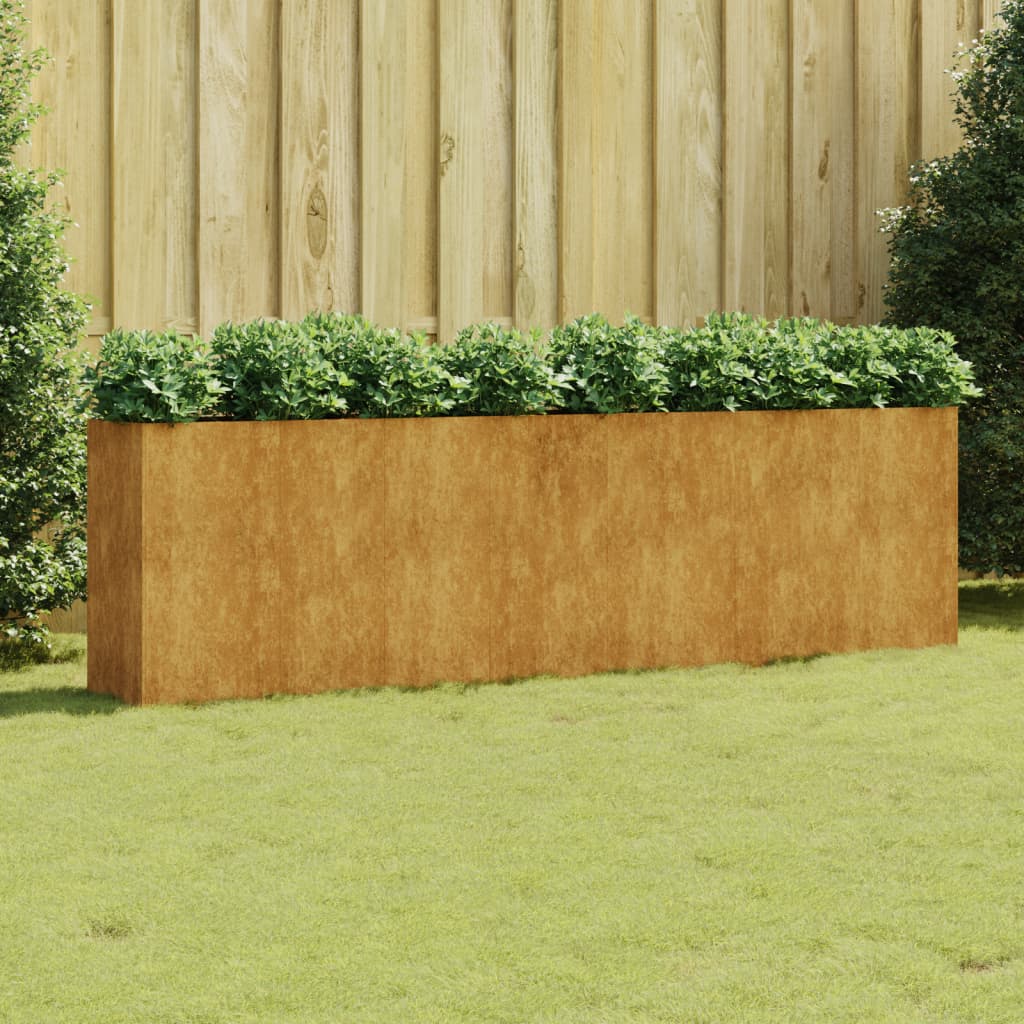 Vidaxl fioriera raccolta 280x40x80 cm Cortenstaal