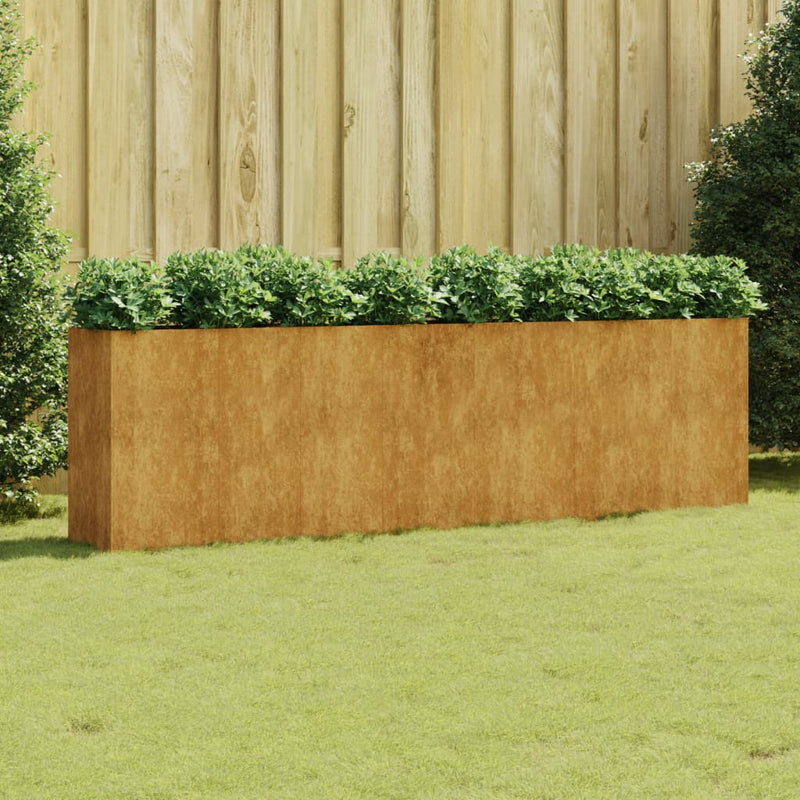VidaXL Plantenbak verhoogd 280x40x80 cm cortenstaal