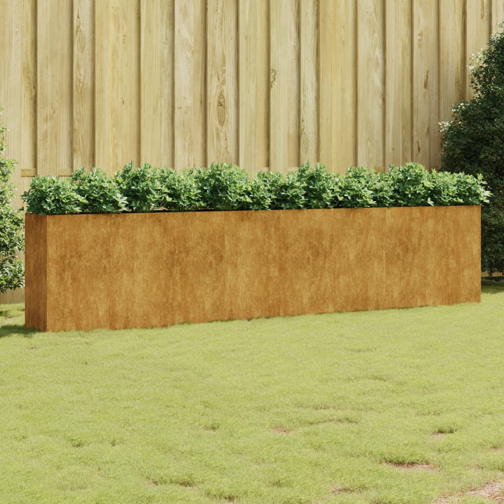 Vidaxl fioriera raccolta 360x40x80 cm Cortenstaal