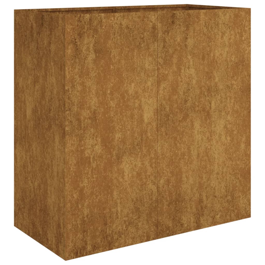 Casella di pianificazione Vidaxl 40x80x80 cm acciaio Corten