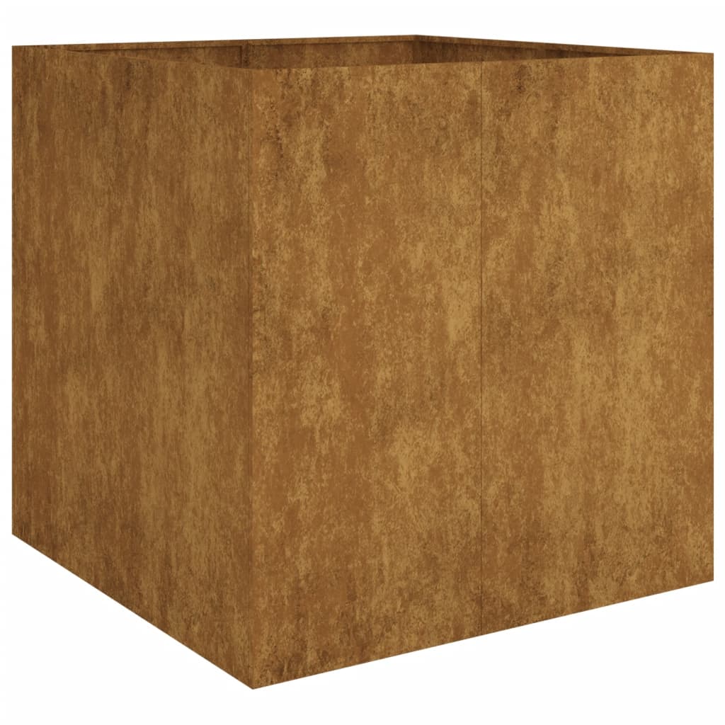 Casella di pianificazione Vidaxl 80x80x80 cm acciaio corten