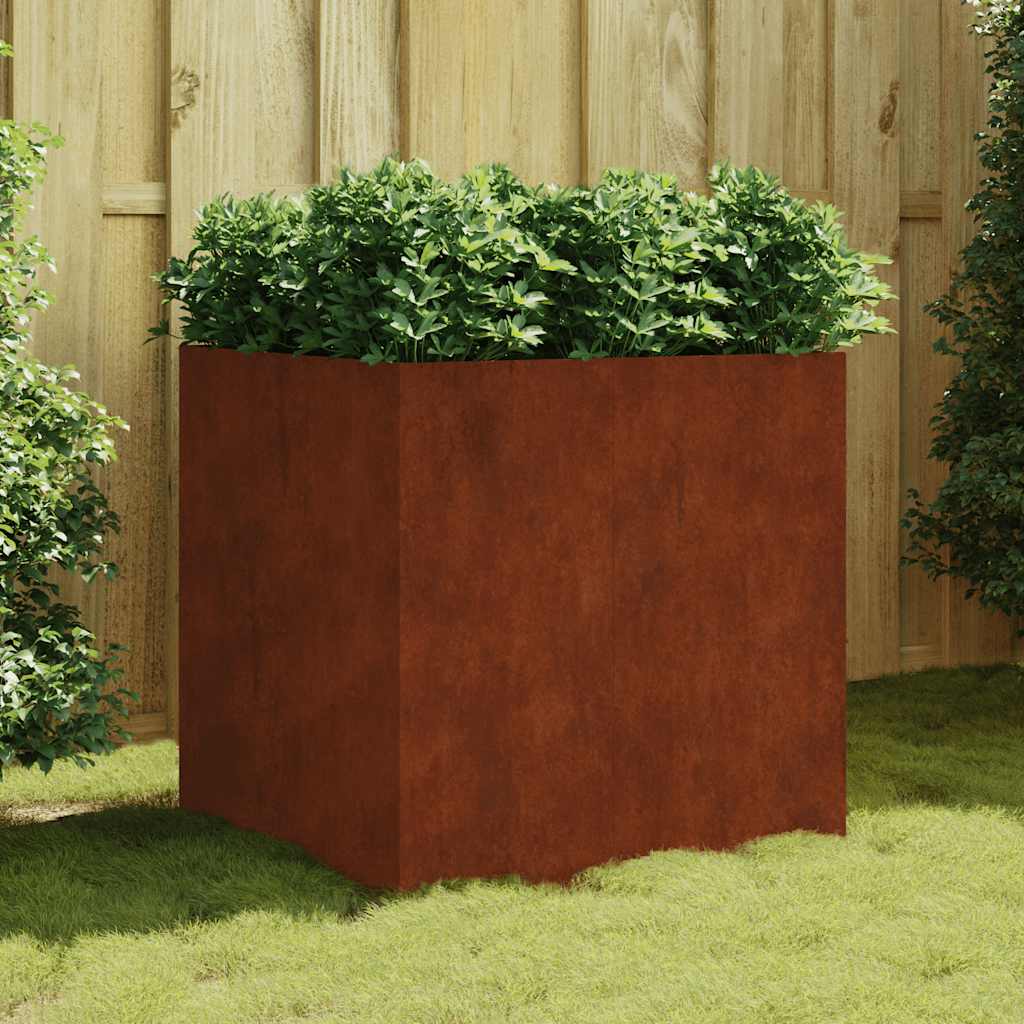 Vidaxl Planning Box 80x80x80 cm Corten Steel