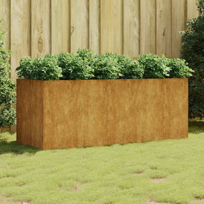 Vidaxl fioriera raccolta 200x80x80 cm acciaio corn