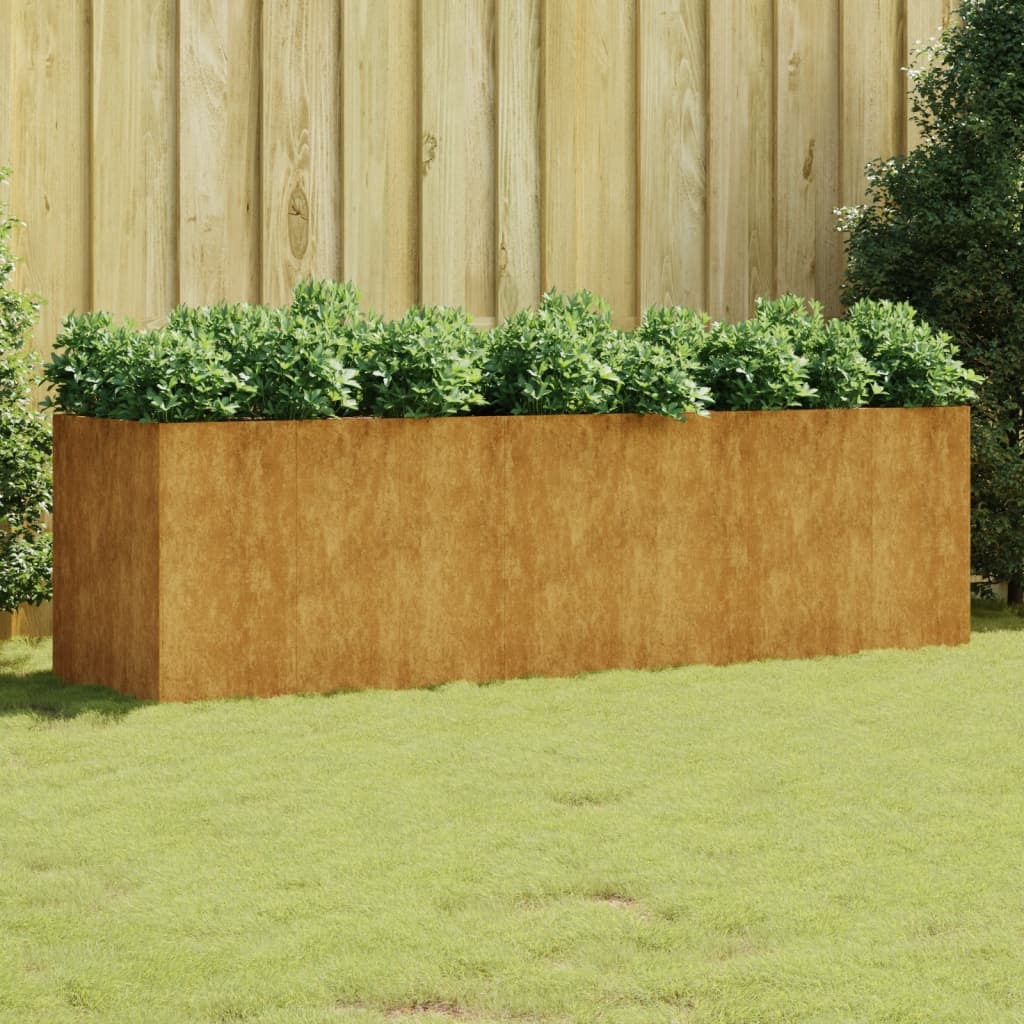 Vidaxl fioriera raccolta 280x80x80 cm Cortenstaal