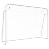 Obiettivo di calcio Vidaxl con NET 214x75x152 cm in acciaio e poliestere bianco