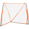 Vidaxl Baseball Net portatile 183x182x183cm in acciaio in acciaio arancione nero