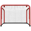 Vidaxl Hockey Gol con netto 68x32x47 cm in acciaio e poliestere rosso e nero