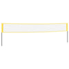 Vidaxl Badmintonnet 600x155 cm tessuto PE giallo e nero