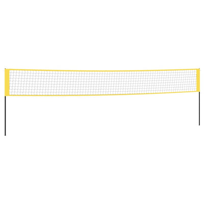 Vidaxl Badmintonnet 600x155 cm tessuto PE giallo e nero