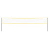 Vidaxl badmintonnet 600x155 cm PE tela amarillo y negro