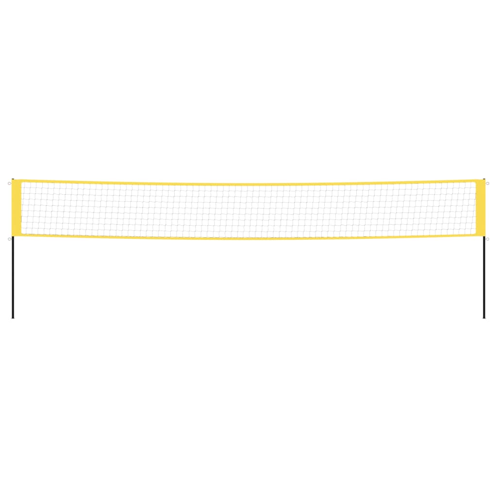 Vidaxl Badmintonnet 600x155 cm tessuto PE giallo e nero