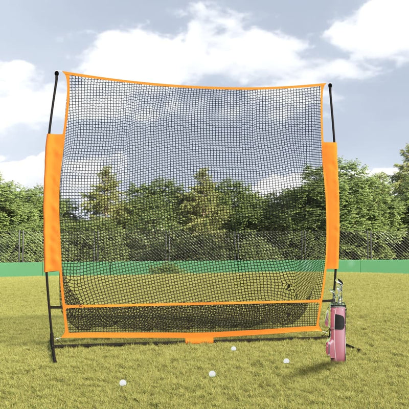 Vidaxl Golf Training Network 215x107x216 cm poliestere nero e arancione